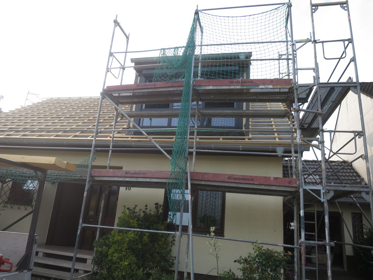 Ausbau Dachgeschoss Vögel - Dachgaube aufgebaut