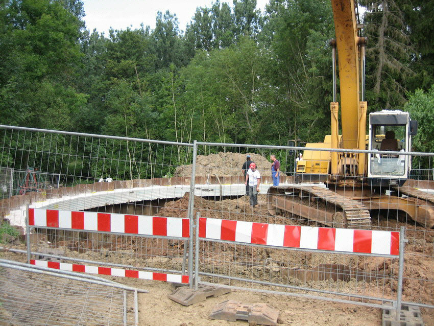 Hauptsammler Bliesmengen-Bolchen 1. Bauabschnitt Abwasseranlage Kleinblittersdorf - Aushub Speicherbecken