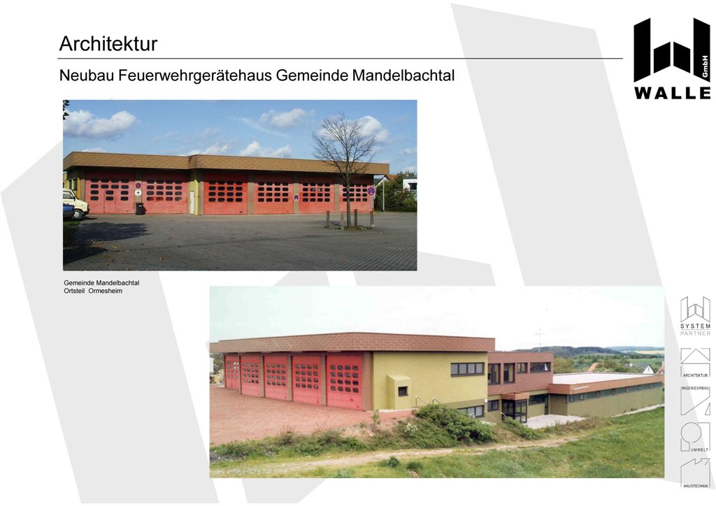 Neubau eines Feuerwehrgerätehauses, Mandelbachtal Ormesheim.