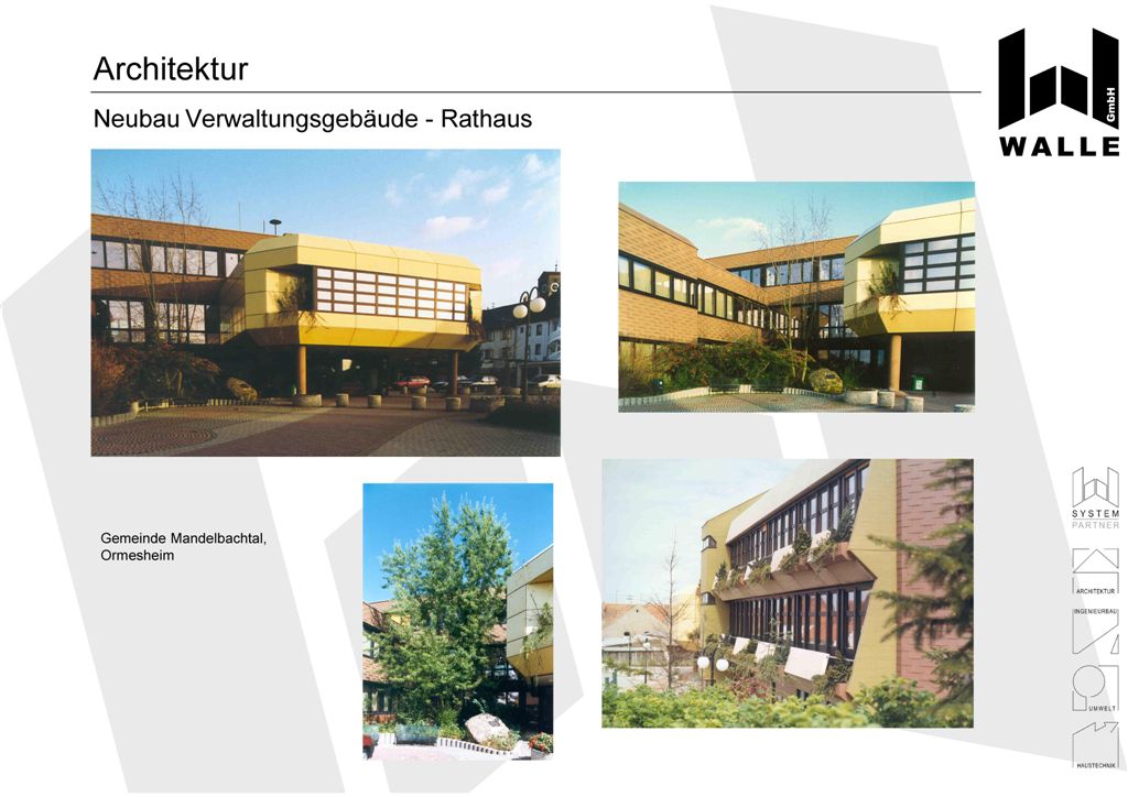 Neubau eines Verwaltungsgebäudes - Rathaus, Mandelbachtal Ormesheim.