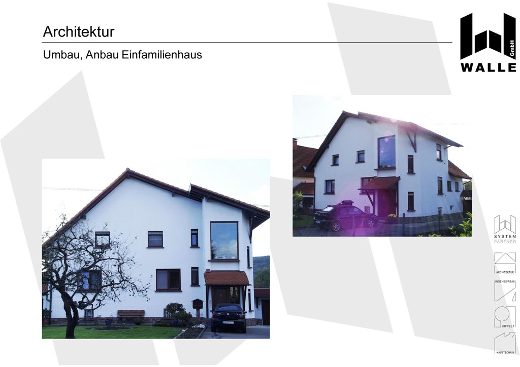 Umbau und Anbau eines Einfamilienhauses, Kleinblittersdorf Bliesransbach.