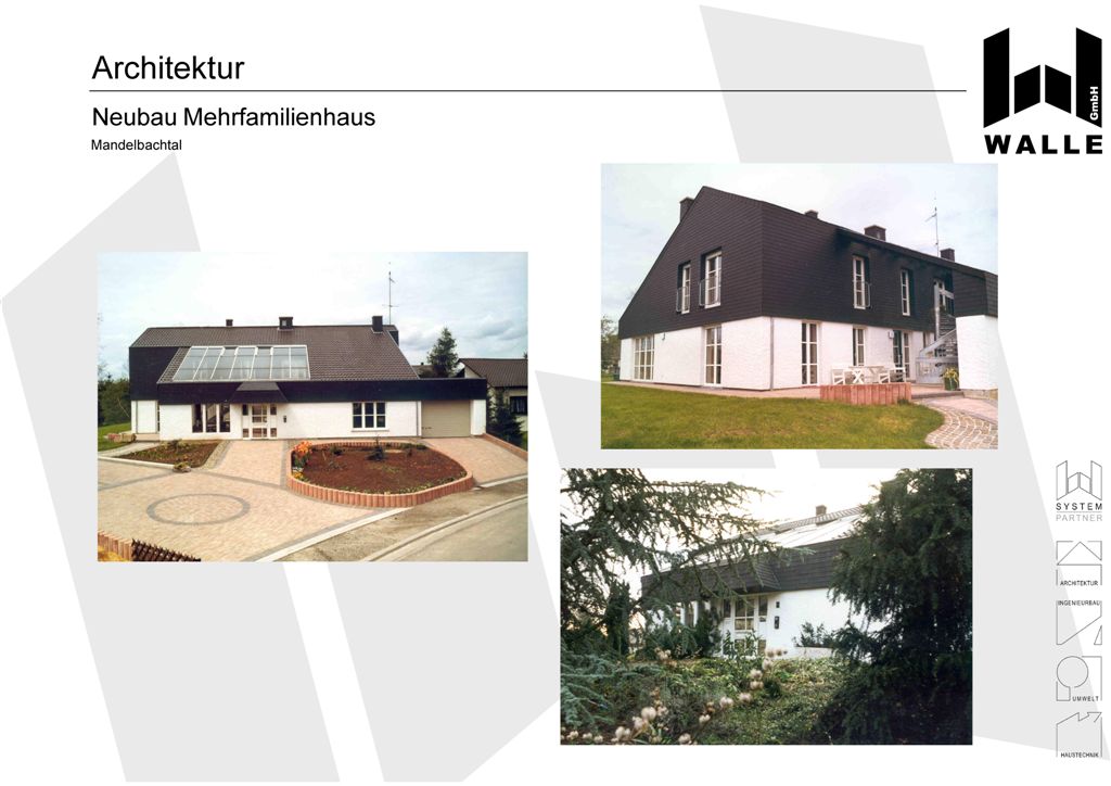 Neubau eines Mehrfamilienhauses, Mandelbachtal Heckendalheim.