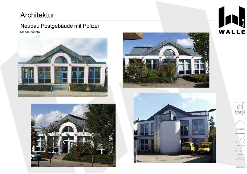 Neubau eines Postgebäudes mit Polizei, Mandelbachtal Ormesheim